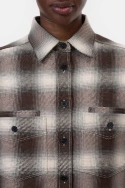 Oversized Bluse Mit Karomuster Dark Raisin Red 3 Oversized Bluse Mit Karomuster Dark Raisin Red -Closed Geschaft C94644 21J 22 856 3