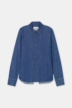 Denim-Bluse Mit Schnürung Dark Blue -Closed Geschaft C94673 16F 2B DBL 6