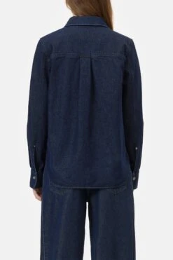 Klassische Denim-Bluse Dark Blue 2 Klassische Denim-Bluse Dark Blue -Closed Geschaft C94715 16L 2Y DBL 2