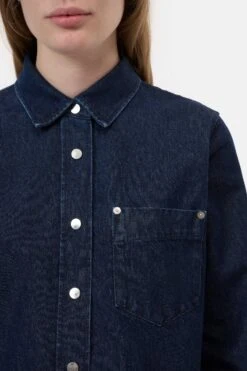 Klassische Denim-Bluse Dark Blue 3 Klassische Denim-Bluse Dark Blue -Closed Geschaft C94715 16L 2Y DBL 3