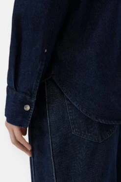 Klassische Denim-Bluse Dark Blue 4 Klassische Denim-Bluse Dark Blue -Closed Geschaft C94715 16L 2Y DBL 4