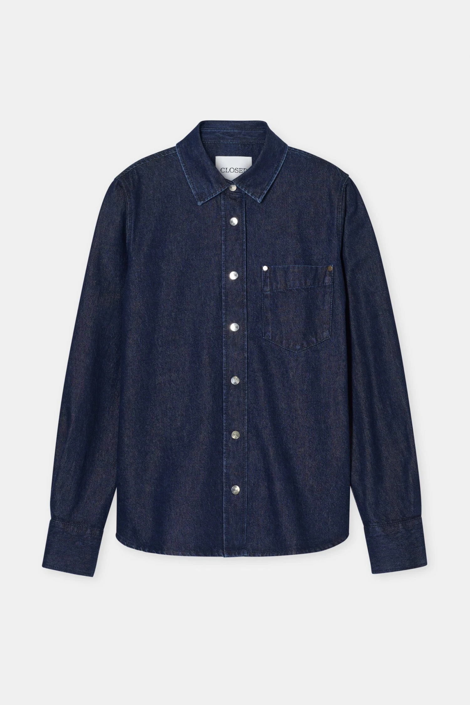 Klassische Denim-Bluse Dark blue Klassische Denim-Bluse Dark Blue -Closed Geschaft C94715 16L 2Y DBL 7 scaled