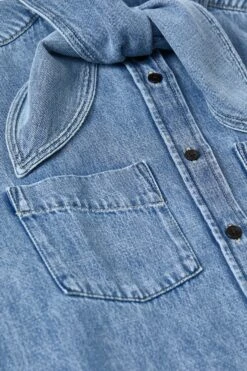 Denim-Bluse Mit Schalkragen Light Blue -Closed Geschaft C94789 16F 3X LBL 6