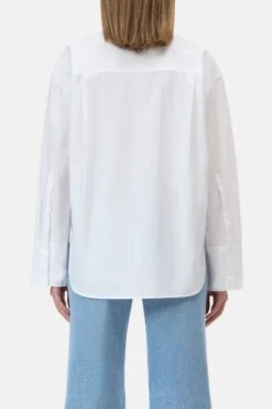 Schalbluse Aus Baumwoll-Popeline White 2 Schalbluse Aus Baumwoll-Popeline White -Closed Geschaft C94789 252 22 200 2