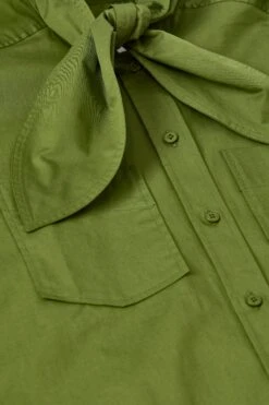 Schalbluse Aus Baumwoll-Popeline Pistachio Green 6 Schalbluse Aus Baumwoll-Popeline Pistachio Green -Closed Geschaft C94789 252 22 695 6