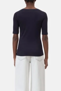 T-Shirt Aus Baumwoll-Modal Dark Night -Closed Geschaft C95021 420 22 568 2