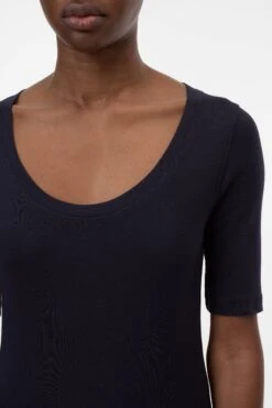 T-Shirt Aus Baumwoll-Modal Dark Night -Closed Geschaft C95021 420 22 568 3