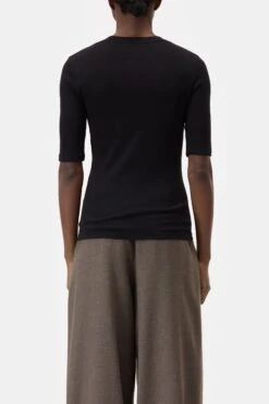 T-Shirt Aus Baumwoll-Mix Black -Closed Geschaft C95025 420 22 100 2