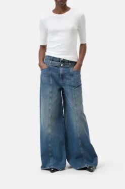 T-Shirt Aus Baumwoll-Mix Ivory