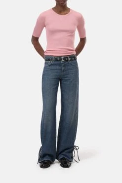 T-Shirt Aus Baumwoll-Mix Peony Pink