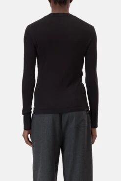 Langarmshirt Aus Baumwoll-Mix Black -Closed Geschaft C95026 420 22 100 2