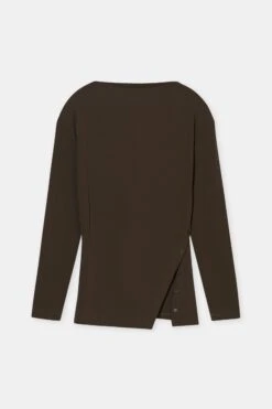 Longsleeve Mit Schlitz-Detail Marsh Green 7 Longsleeve Mit Schlitz-Detail Marsh Green -Closed Geschaft C95042 45W 22 694 7