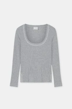Longsleeve Aus Baumwolle Light Grey Melange -Closed Geschaft C95074 425 22 127 7