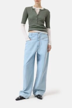 Kurzarmshirt Aus Baumwolle Forest Green