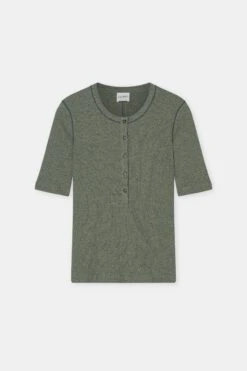 Kurzarmshirt Aus Baumwolle Forest Green 7 Kurzarmshirt Aus Baumwolle Forest Green -Closed Geschaft C95084 425 22 681 7