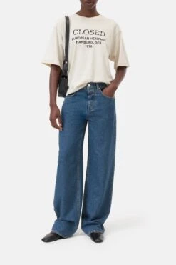 Baumwoll T-Shirt Ecru