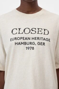 Baumwoll T-Shirt Ecru -Closed Geschaft C95203 40L PR 201 3