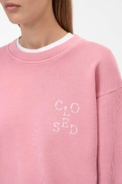 Sweatshirt Aus Bio-Baumwolle Peony Pink -Closed Geschaft C95226 47V 13 898 3