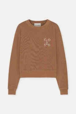 Sweatshirt Aus Bio-Baumwolle Light Mocha Brown 4 Sweatshirt Aus Bio-Baumwolle Light Mocha Brown -Closed Geschaft C95226 47V 13 952 4