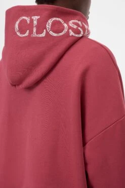 Hoodie Aus Bio-Baumwolle Cherry Red -Closed Geschaft C95358 472 EM 343 3