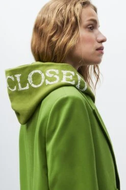 Hoodie Aus Bio-Baumwolle Pistachio Green -Closed Geschaft C95358 472 EM 695 6