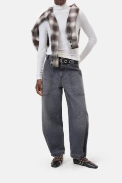 Longsleeve Aus Modal-Kaschmir-Mix White