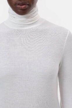 Longsleeve Aus Modal-Kaschmir-Mix White -Closed Geschaft C95367 42S 22 200 3