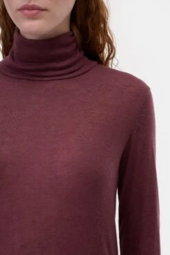 Longsleeve Mit Rollkragen Dark Raisin Red -Closed Geschaft C95473 42C 22 856 3