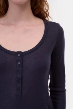 Longsleeve Mit U-Ausschnitt Dark Night -Closed Geschaft C95475 42C 22 568 3