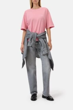 T-Shirt Aus Bio-Baumwolle Peony Pink