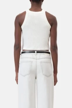 Racer Top Aus Baumwoll-Mix Ivory -Closed Geschaft C95568 42T EM 218 2