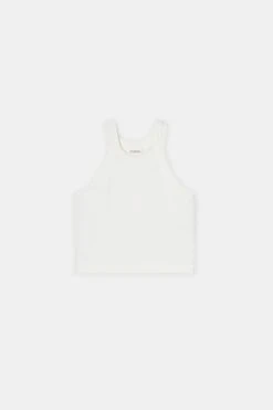 Racer Top Aus Baumwoll-Mix Ivory -Closed Geschaft C95568 42T EM 218 4