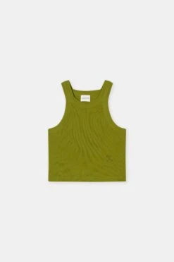 Racer Top Aus Baumwoll-Mix Pistachio Green -Closed Geschaft C95568 42T EM 695 5