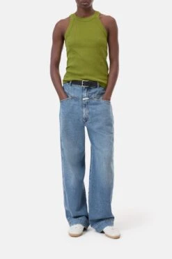 Racer Top Pistachio Green