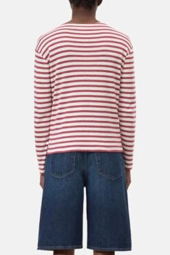 Longsleeve Aus Baumwoll-Mix Cherry Red -Closed Geschaft C95594 420 ST 343 2