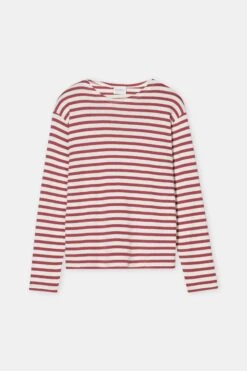 Longsleeve Aus Baumwoll-Mix Cherry Red -Closed Geschaft C95594 420 ST 343 5