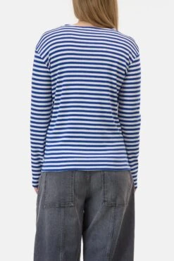 Longsleeve Aus Baumwoll-Mix Galaxy Blue -Closed Geschaft C95594 420 ST 590 2