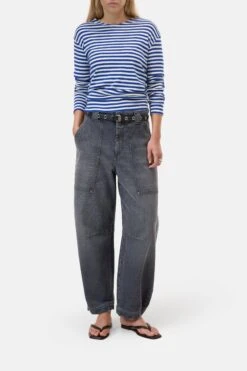 Longsleeve Aus Baumwoll-Mix Galaxy Blue