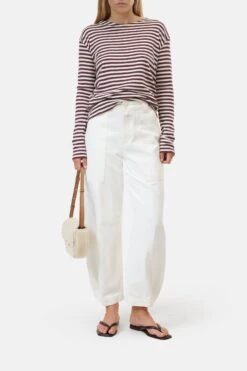 Longsleeve Aus Baumwoll-Mix Dark Raisin Red