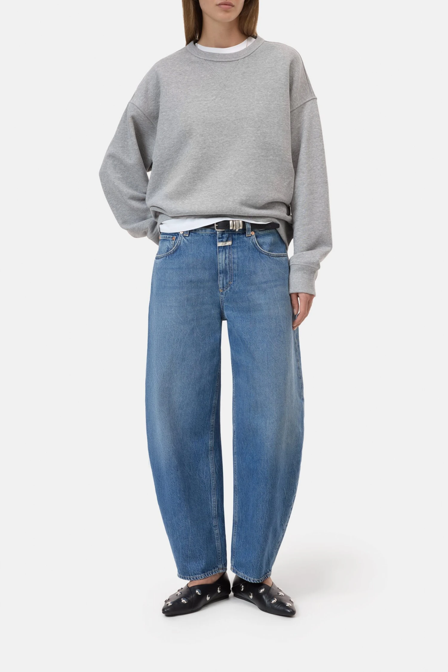 Sweatshirt Light grey melange Sweatshirt Light Grey Melange -Closed Geschaft C95708 47M PR 127 scaled