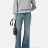 Sweatshirt Aus Baumwoll-Mix Light Grey Melange