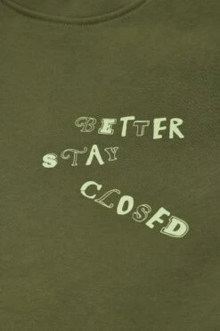 Sweatshirt Mit Print Army Green -Closed Geschaft C95923 472 PR 657 4