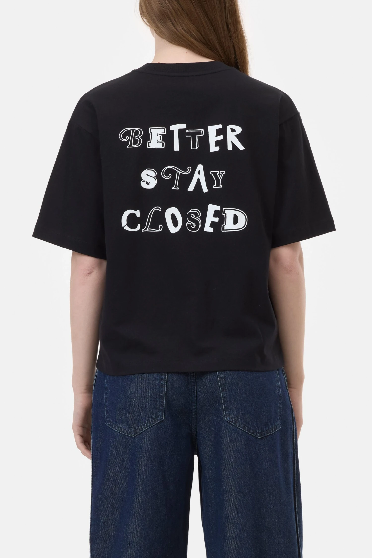 T-Shirt mit Print Black T-Shirt Mit Print Black -Closed Geschaft C95925 44H PR 100 2 scaled