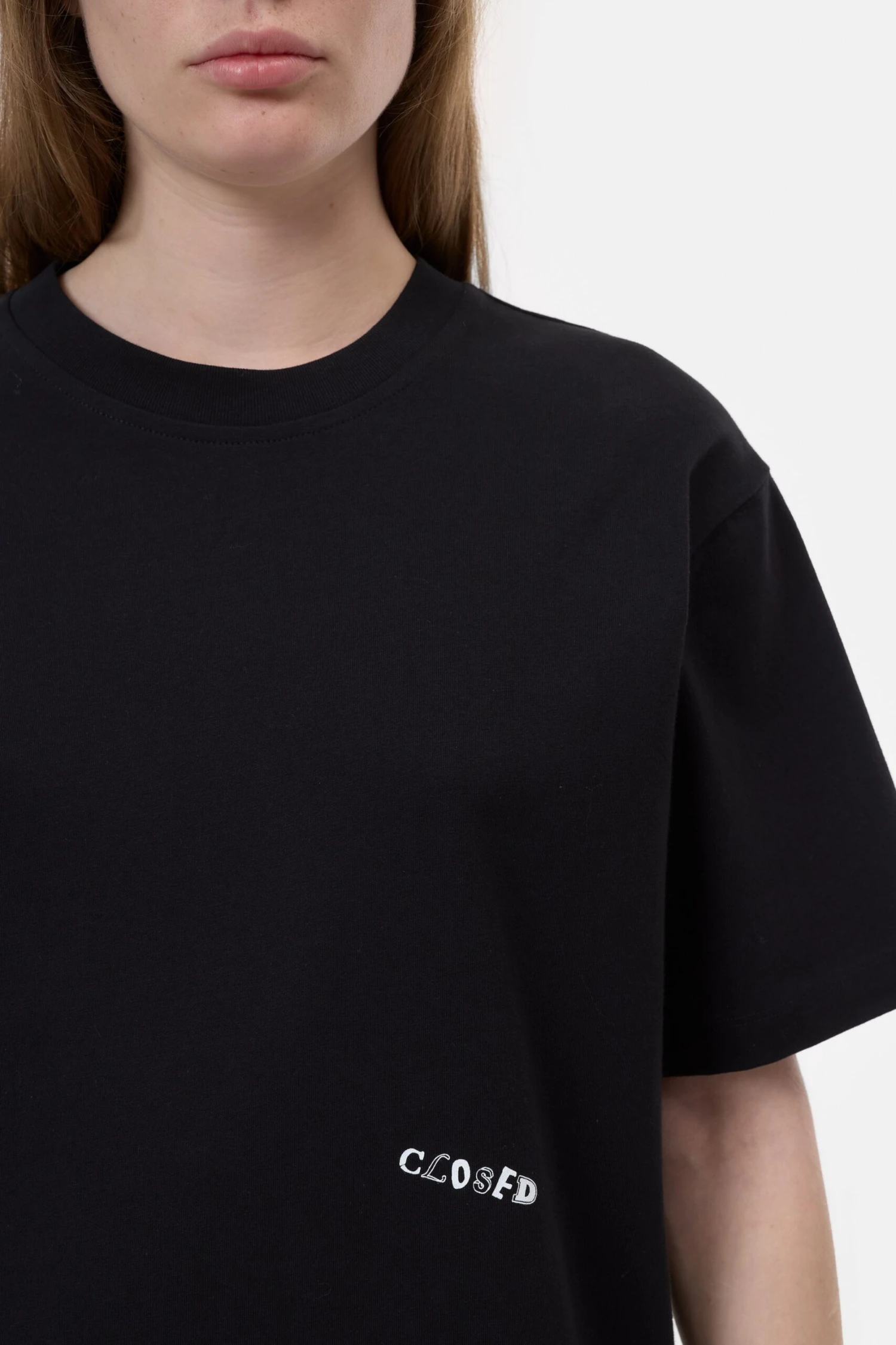 T-Shirt mit Print Black T-Shirt Mit Print Black -Closed Geschaft C95925 44H PR 100 3 scaled