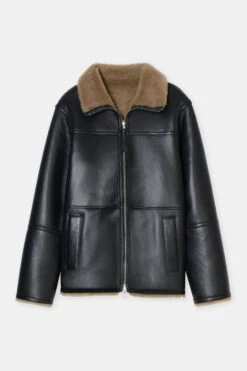 Wendbare Lammfell-Jacke Black -Closed Geschaft C97069 8CM 22 100 8