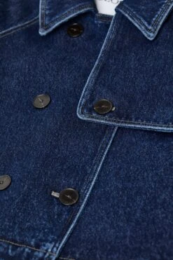 Cropped Trench Aus Denim Dark Blue 7 Cropped Trench Aus Denim Dark Blue -Closed Geschaft C97133 18L 24 DBL 7