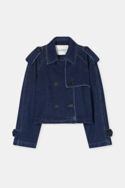 Cropped Trench Aus Denim Dark Blue 8 Cropped Trench Aus Denim Dark Blue -Closed Geschaft C97133 18L 24 DBL 8