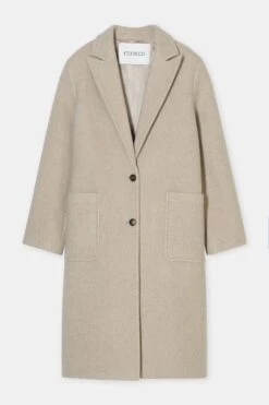 Klassischer Wollmix-Mantel Silt Grey 7 Klassischer Wollmix-Mantel Silt Grey -Closed Geschaft C97230 66S 22 198 7