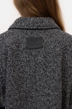 Mantel Aus Mouliné-Garn Grey Heather Melange -Closed Geschaft C97296 65J 22 116 5