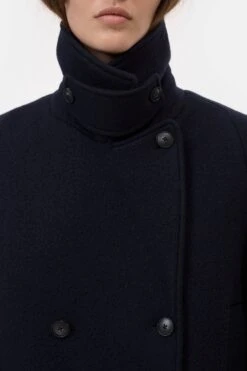 Caban-Jacke Aus Wolle Dark Night 3 Caban-Jacke Aus Wolle Dark Night -Closed Geschaft C97340 66S 22 568 3